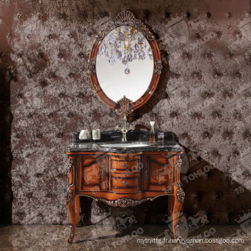Armoires de salle de bains en bois design antique avec miroirs